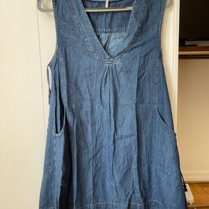 free people denim dress